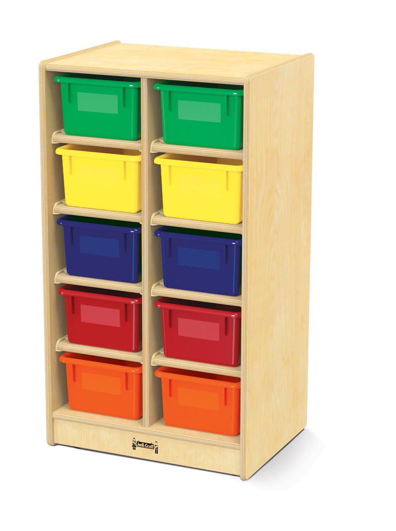 10 Cubbie-Tray Mobile Unit by Jonti-Craft® - Clear, Color or No Trays