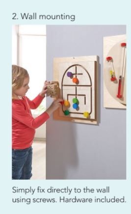 HABA Pro Turning Spiral with Balls Sensory Wall Activity Panel