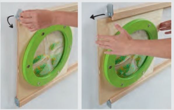 HABA Pro Set of Upper and Lower Sensory Wall Panel Guide Rails