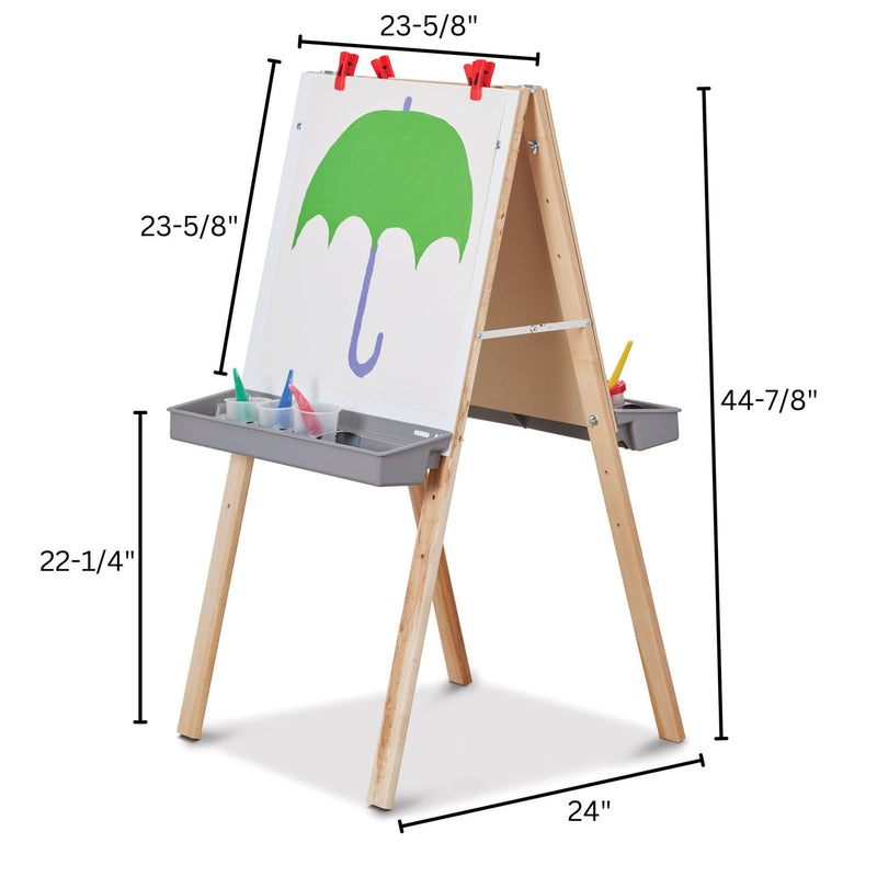 TODDLER OR PRIMARY ADJUSTABLE EASEL by Jonti-Craft
