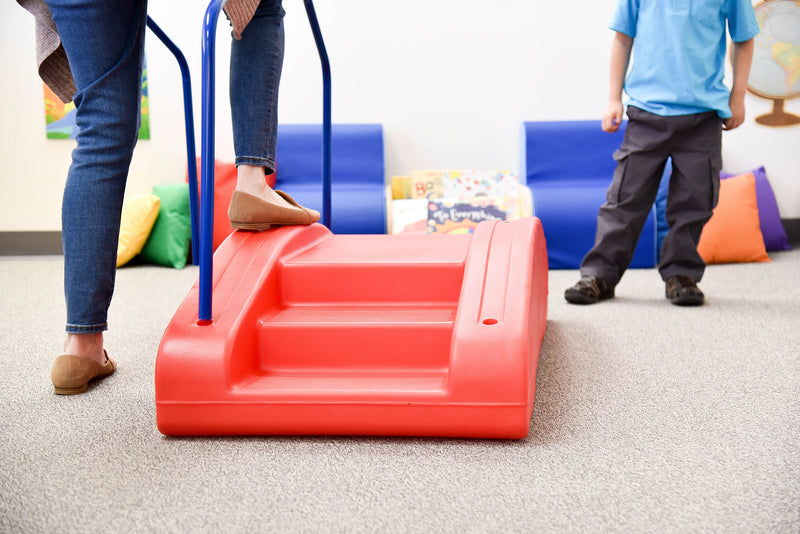 Red Rocking Teeter-Totter & Toddler Bridge