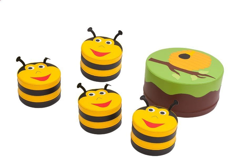 Beehive Table with Bumblebee Seating Set by NOVUM