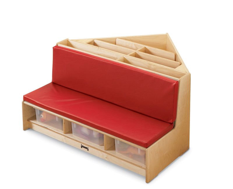 Corner Literacy Nook - Blue, Red or Wheat by Jonti-Craft