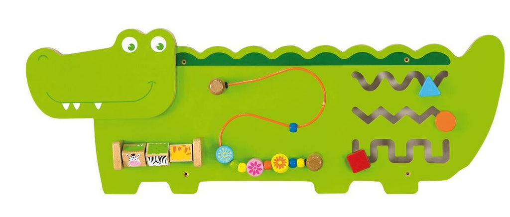 Alligator 3-Activity Sensory Wall Panel by NOVUM