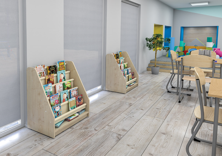 NOVUM Bookcase with Fabric Partitions