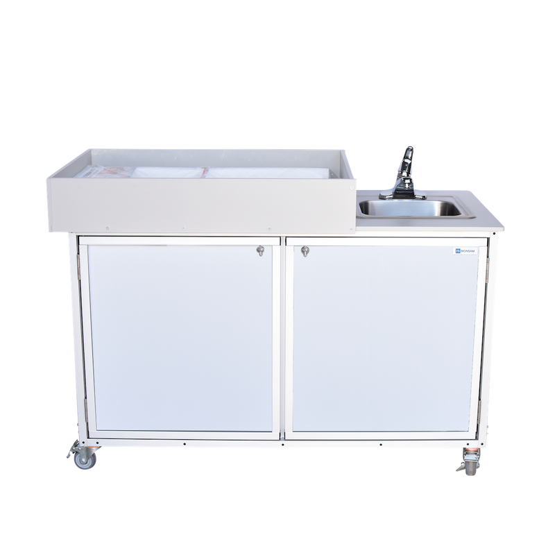 Monsam PSE-2010 Diaper Changing Station with Portable Sink 31" H