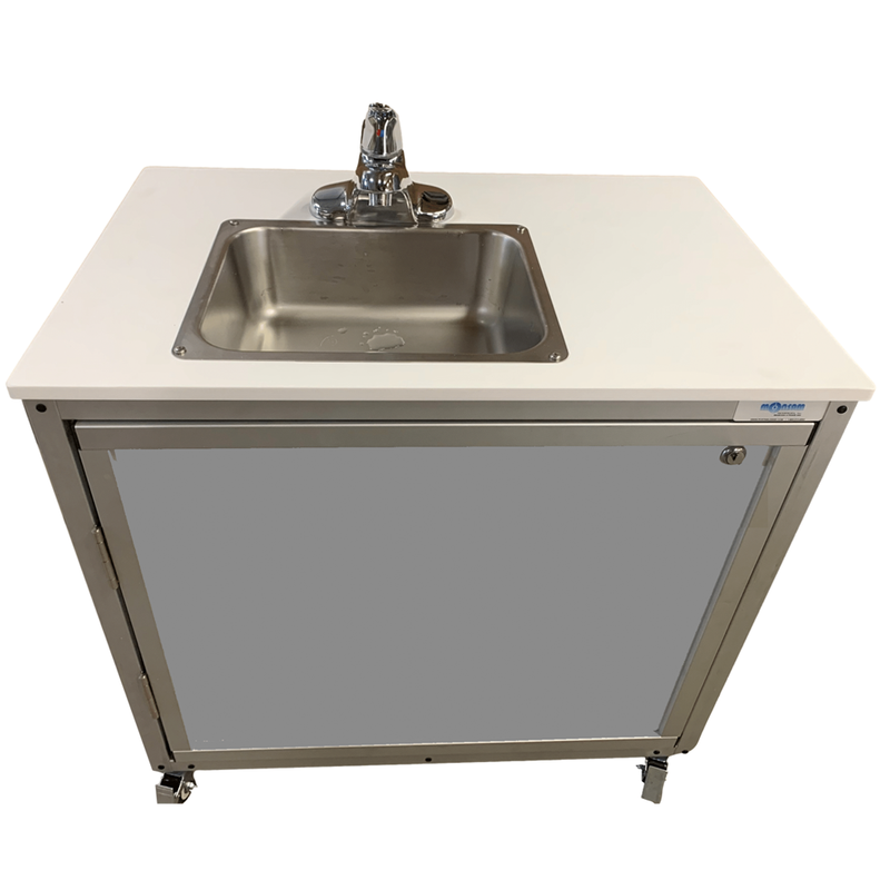 Monsam PSE-2006B Battery Powered Portable Sink 26" H - Cold Water Only