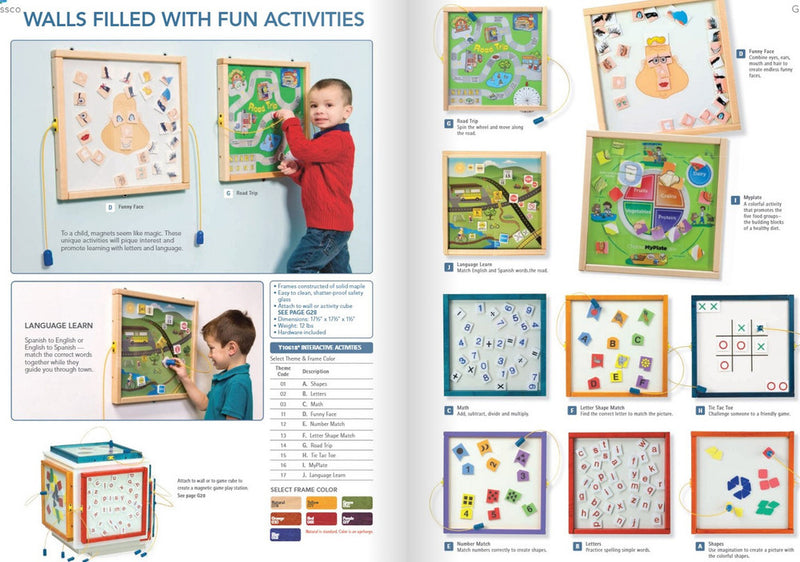 Playscapes Magnetic Interactive Wall Activities by Playscapes