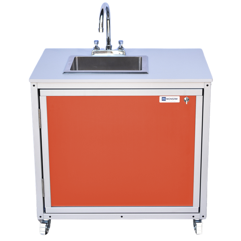 Monsam PSE-2006B Battery Powered Portable Sink 26" H - Cold Water Only