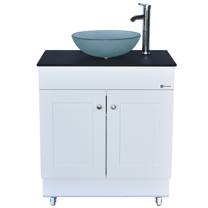 Monsam PSW-007M-SF Portable Sink - White, Gray or Maple Cabinet 38" H