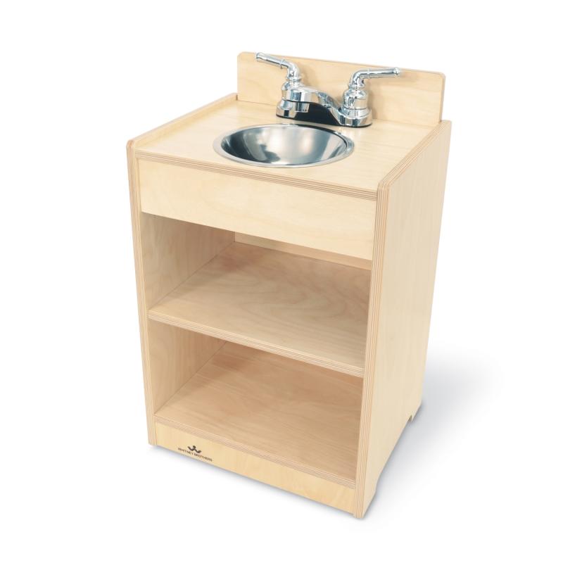 Whitney Brothers Let's Play Toddler Kitchen Ensemble - White or Natural