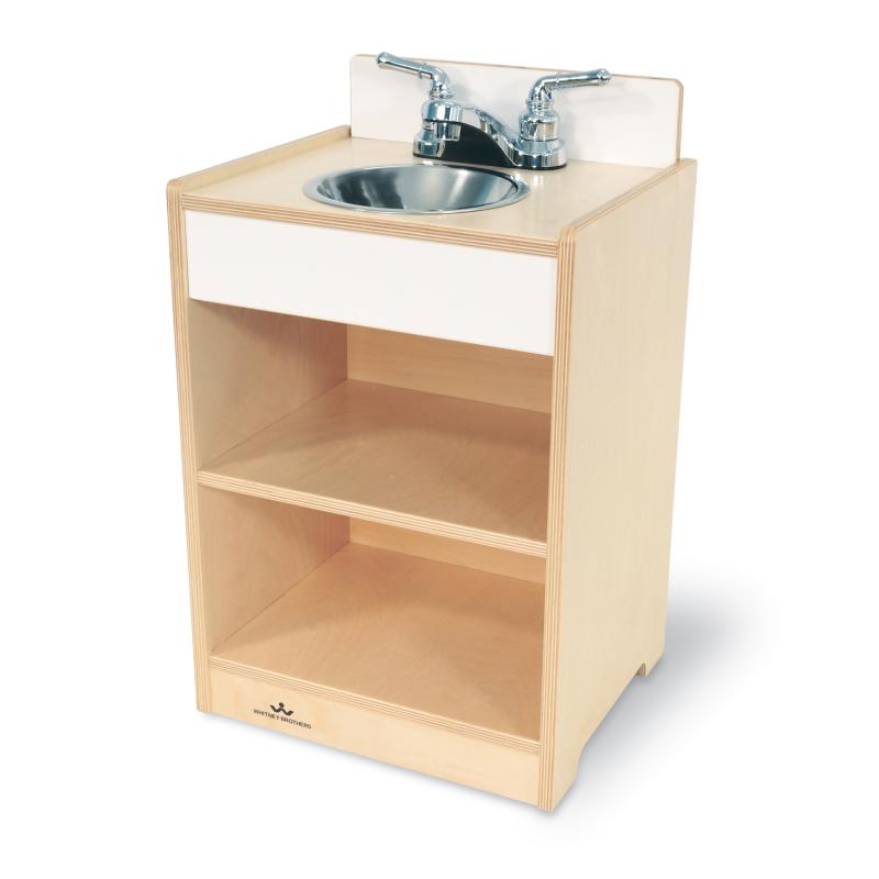 Whitney Brothers Let's Play Toddler Kitchen Ensemble - White or Natural