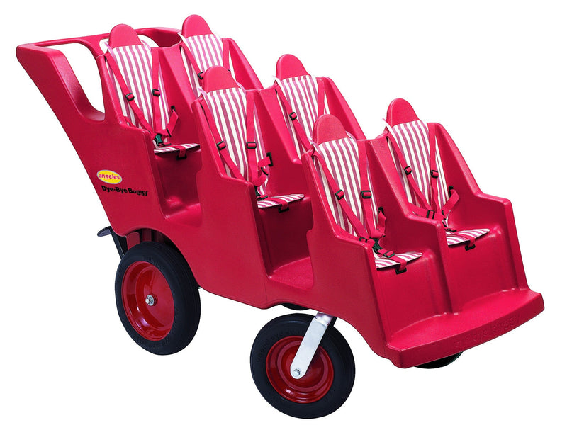 Angeles f Red/White Bye Bye Buggy 6 Seat Never Flat "Fat Tire" by Angeles