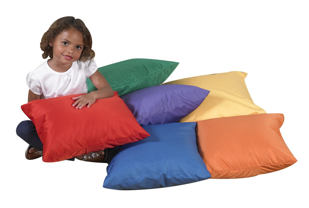Children's Factory Pillows SET OF SIX 17" SOFT PILLOWS-Primary