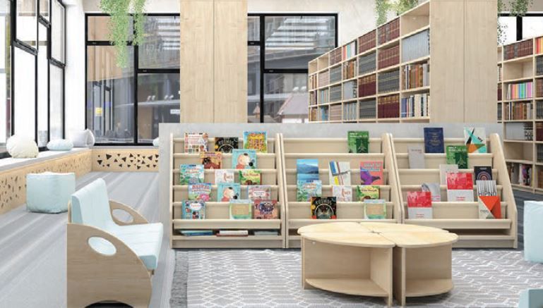NOVUM Bookcase with Fabric Partitions