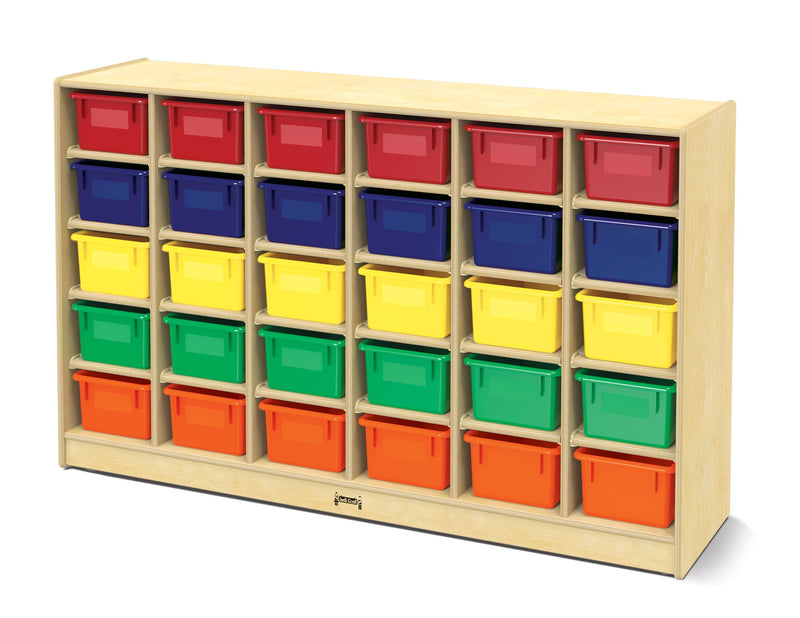 Jonti Craft 0431JC 30 Cubbie-Tray Mobile Storage - with Clear, Colored or No Trays  Jonti-Craft®