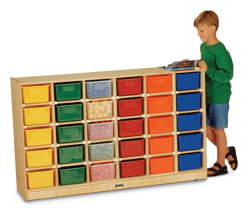 Jonti Craft 30 Cubbie-Tray Mobile Storage - with Clear, Colored or No Trays  Jonti-Craft®