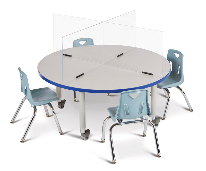 See-Thru Table Divider Shields- 4 station