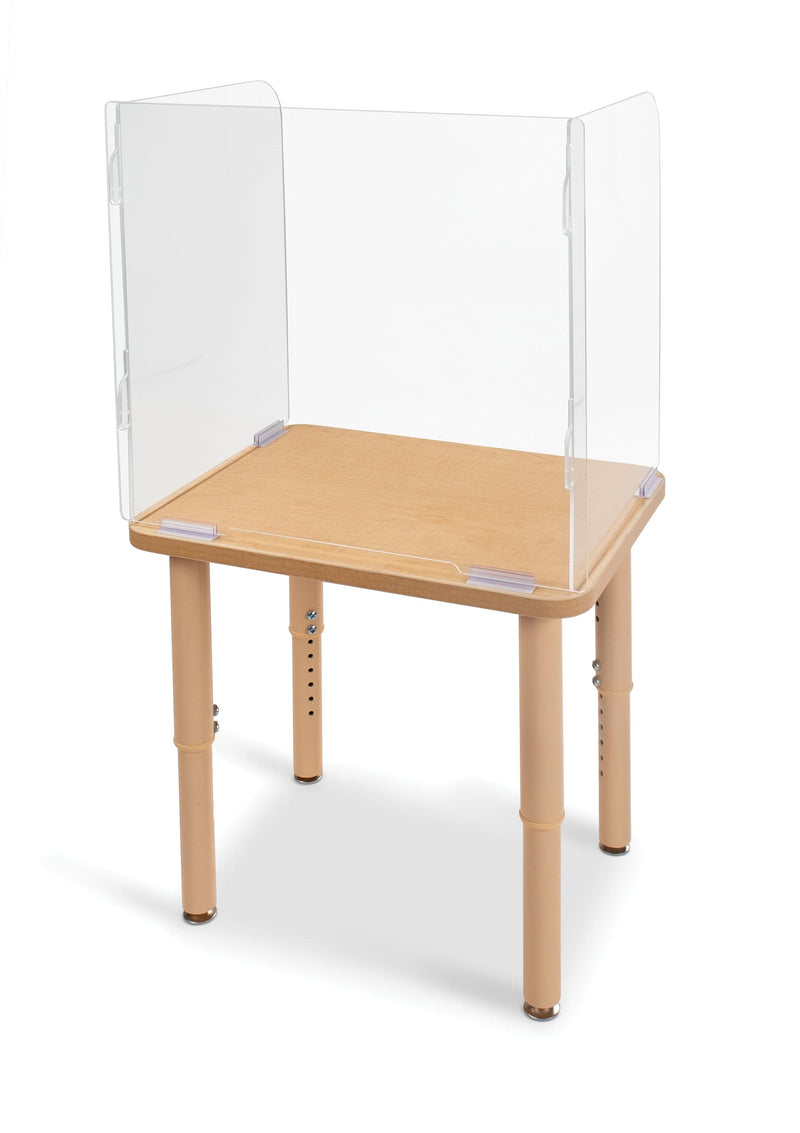 See-Thru Student Desk Top Shield 16.5" or 23.5" High