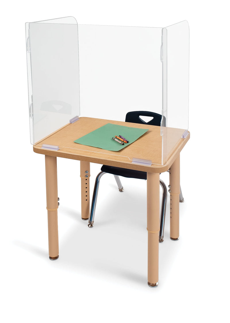 See-Thru Student Desk Top Shield 16.5" or 23.5" High