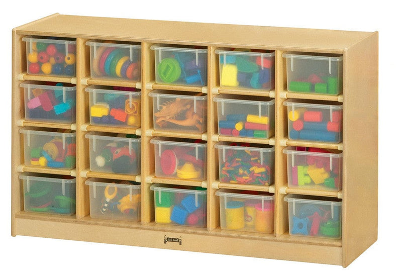 Jonti Craft F Clear Trays 20 Cubbie Tray Mobile Storage Unit-Clear, Multicolored or No Trays byJonti-Craft