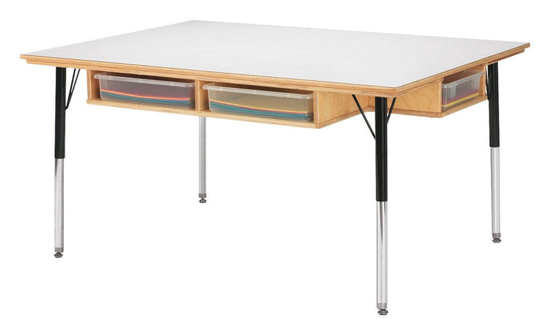 Jonti Craft F Jonti-Craft® Table with Storage - 24" - 31" Ht - with Colored Paper-Trays