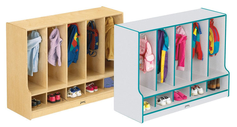 Jonti Craft F Jonti-Craft® Toddler 5 Section Coat Locker with Step - without Trays