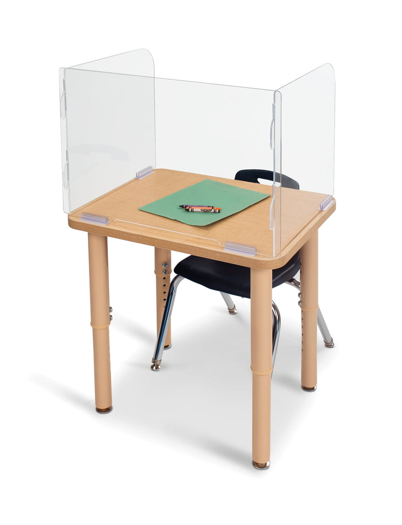 Jonti Craft Room Dividers See-Thru Student Desk Top Shield 16.5" High
