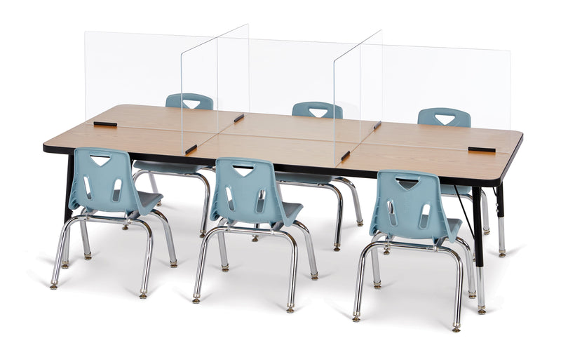 See-Thru Table Divider Shields- 6 station