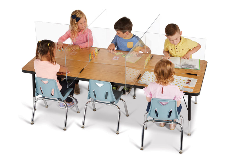 See-Thru Table Divider Shields- 6 station