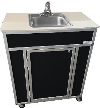Monsam Adult Height Sinks Black Monsam NS-009S NSF Certified Portable Sink 39" H