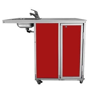 Monsam NS-2020 Red Monsam NS-2020 NSF Certified ADA Compatible Portable Sink 34" H