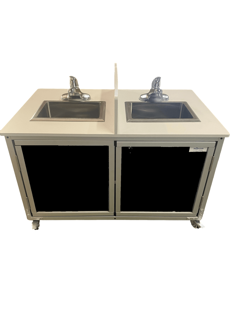 Monsam PSE-2006ID Toddler Double Basin Portable Sink 22" H