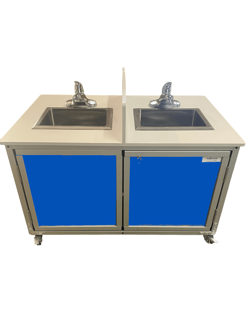 Monsam PSE-2006ID Toddler Double Basin Portable Sink 22" H