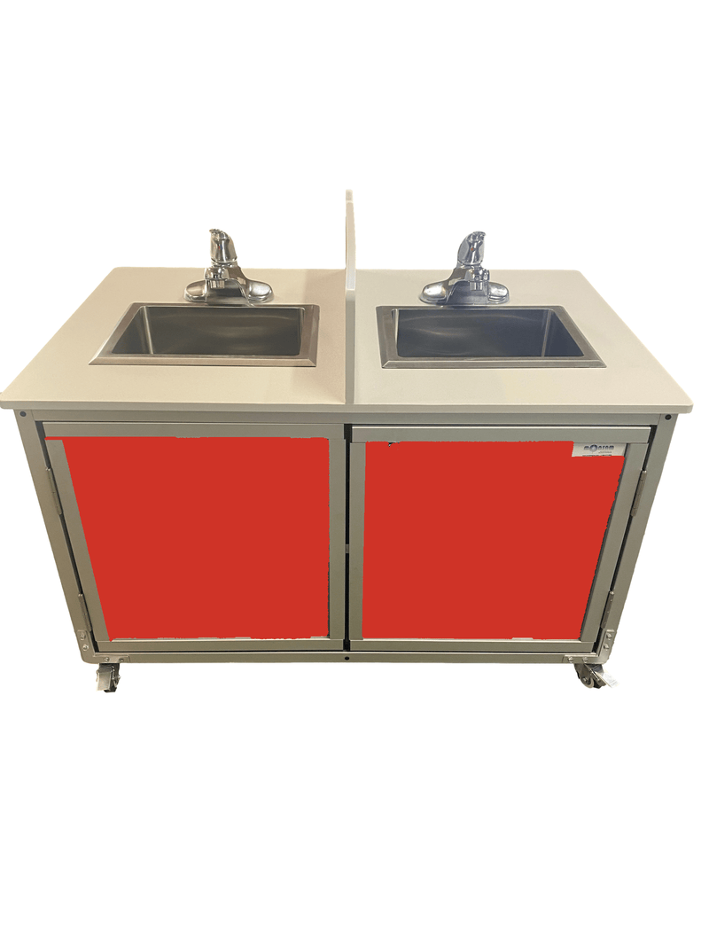 Monsam PSE-2006ID Toddler Double Basin Portable Sink 22" H