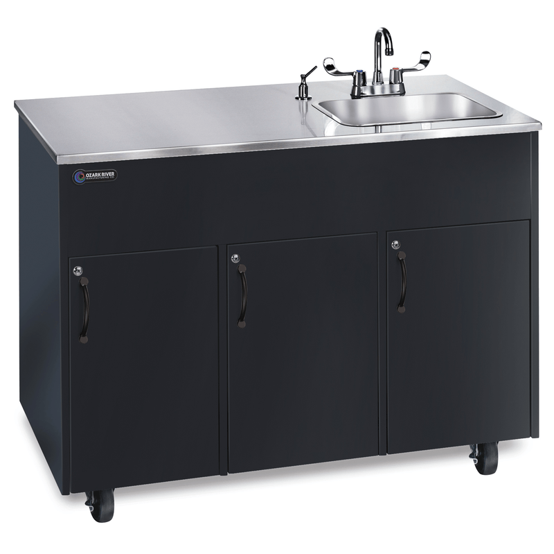 Ozark River ADAVK-SS-SS1DN Ozark River Advantage  Portable Hot Water Sink -  Stainless Steel Top and Deep Basin