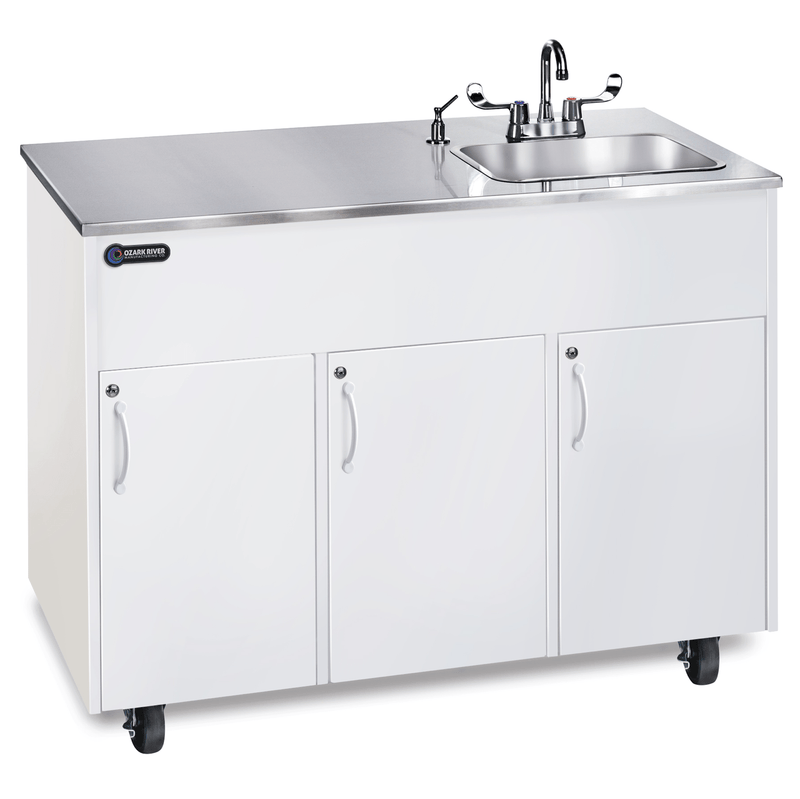 Ozark River ADAVW-SS-SS1DN Ozark River Advantage  Portable Hot Water Sink -  Stainless Steel Top and Deep Basin