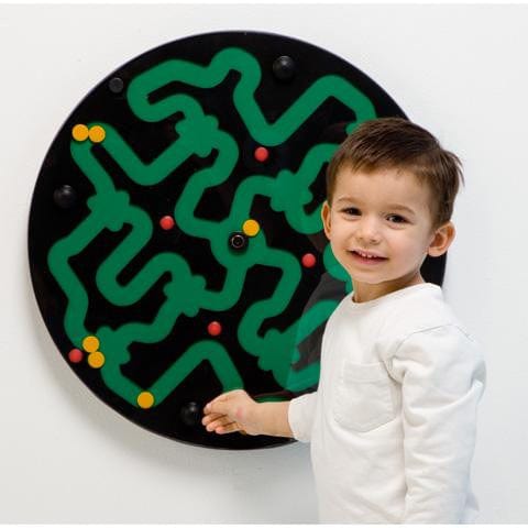 Playscapes 20AMZ020 AMAZER WALL ACTIVITY - GREEN ON BLACK
