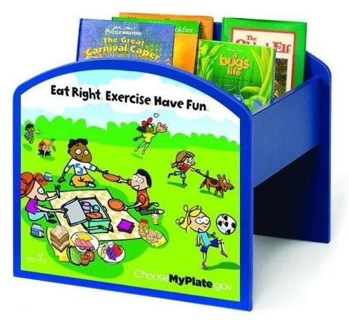 Playscapes Book/Media Display MyPlate Kinderbox Book and Media Storage