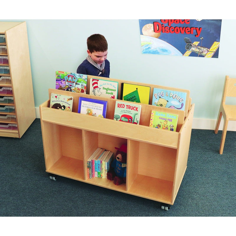 Whitney Brothers Book Carts Mobile Book Storage Island