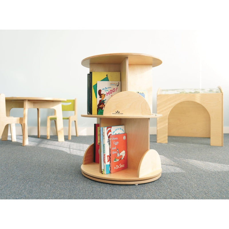 Whitney Brothers Book Carts Two Level Book Carousel