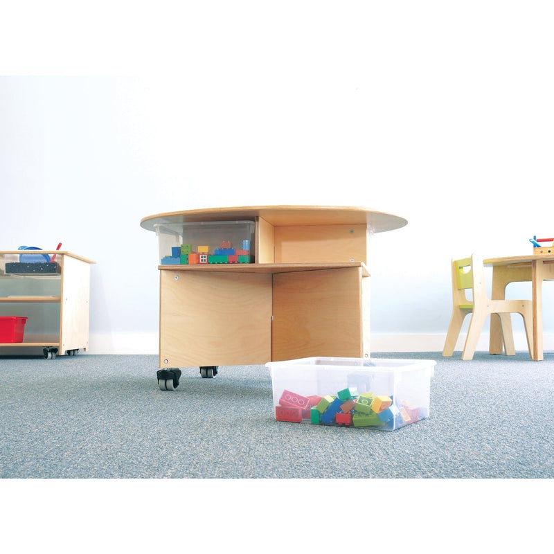 Whitney Brothers Sensory Play Mobile Collaboration Table With Trays