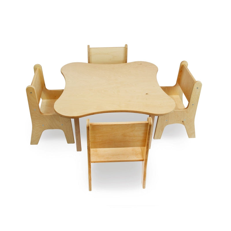 Toddler Flower Table 15"H and Chairs