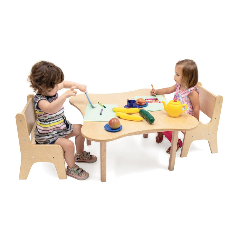 Whitney Brothers WB0181 Toddler Flower Table and Two Chair Set