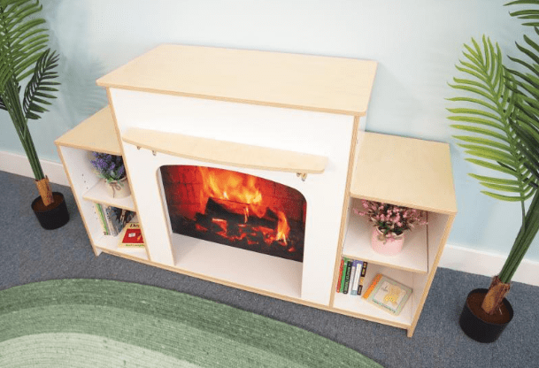 Whitney Brothers WB0922 Warm and Welcoming Fireplace - White - WB0922