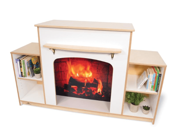 Whitney Brothers WB0922 Warm and Welcoming Fireplace - White - WB0922