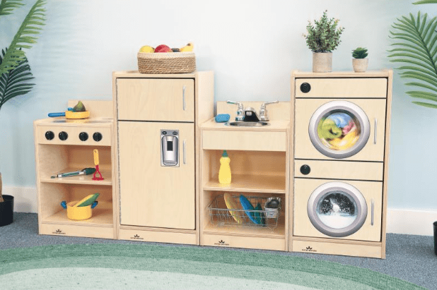 Whitney Brothers Let's Play Toddler Refrigerator - White or Natural