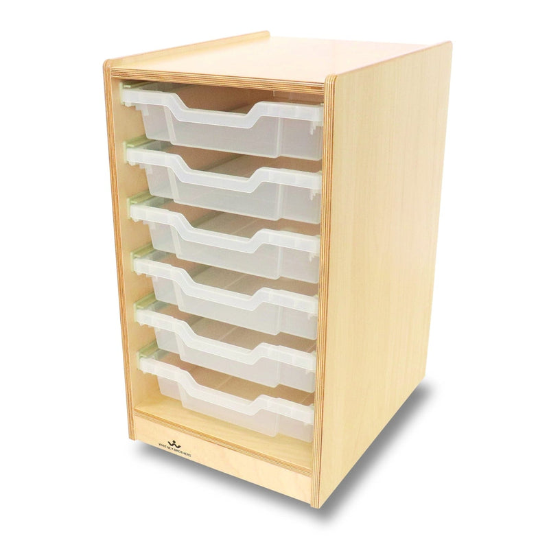 Whitney Brothers WB7001 Clear Tray Single Column Storage Cabinet