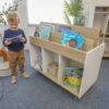 Whitney Brothers elevatED Mobile Book Storage Island