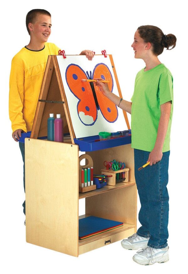 Two Level Eisel Jonti-Craft Two Station Easel School Age – Classroom Art Easel